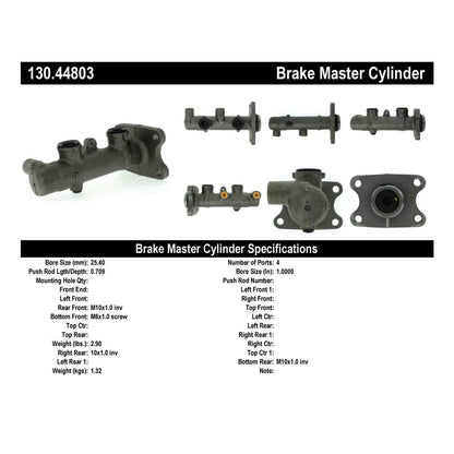 Centric Parts Brake Master Cylinder with Reservoir 130.44803