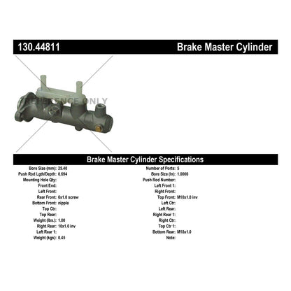 Centric Parts Brake Master Cylinder 130.44811