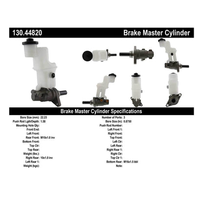 Centric Parts Brake Master Cylinder 130.44820