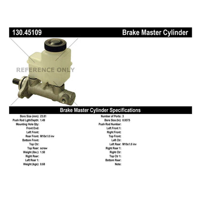 Stoptech Centric 1989-1991 Mazda RX-7 Premium Brake Master Cylinder 130.45109