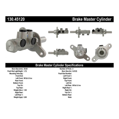 Centric Parts Premium Brake Master Cylinder 130.45120