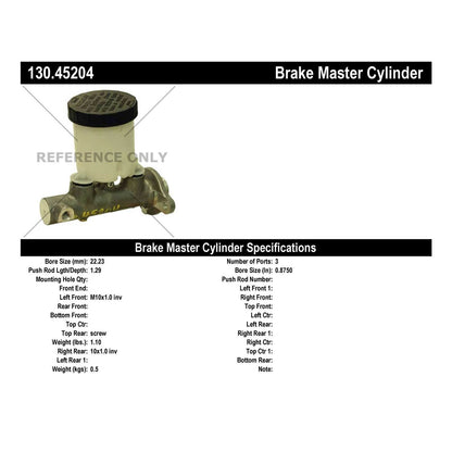StopTech Premium Brake Master Cylinder 130.45204