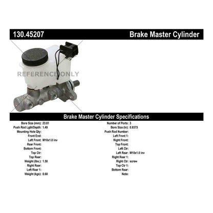 Centric Parts Premium Brake Master Cylinder 130.45207