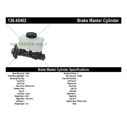 Centric Parts Premium Brake Master Cylinder 130.45402