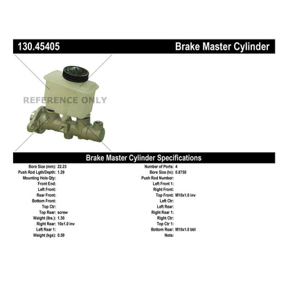 Centric Parts Premium Brake Master Cylinder 130.45405