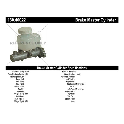 Centric Parts Brake Master Cylinder 130.46022