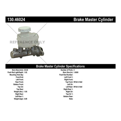 Centric Parts Brake Master Cylinder Premium for 2005-2006 Mitsubishi Lancer 130.46024