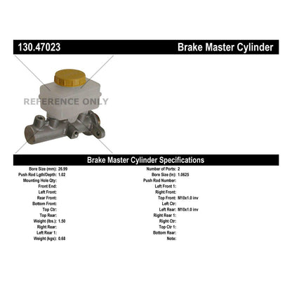 Stoptech Centric 98-04 Subaru Legacy / 02-07 WRX Premium Brake Master Cylinder 130.47023