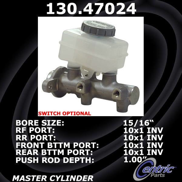 Stoptech Centric 97-99 Subaru Legacy Premium Brake Master Cylinder 130.47024