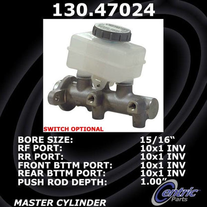 Stoptech Centric 97-99 Subaru Legacy Premium Brake Master Cylinder 130.47024
