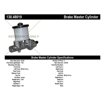 Centric Parts Brake Master Cylinder Premium 130.48019