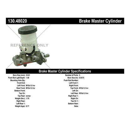 Centric Parts Brake Master Cylinder Premium 130.48020