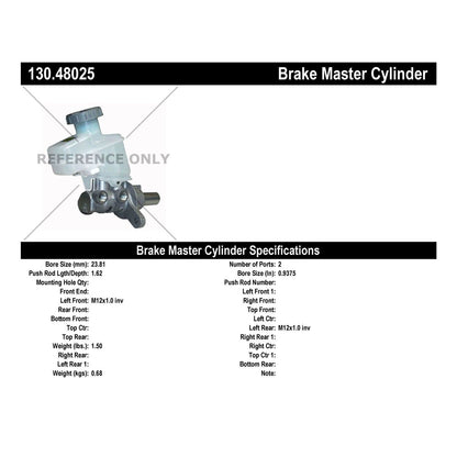Centric Parts Brake Master Cylinder Premium 130.48025