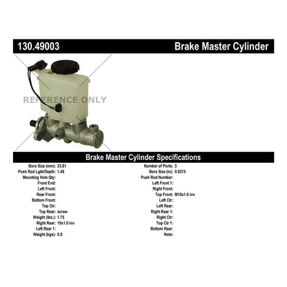 Stoptech Centric Premium Brake Master Cylinder 130.49003