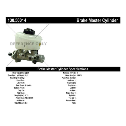 Centric Parts Brake Master Cylinder Premium 130.50014