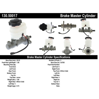 Centric Parts Brake Master Cylinder 130.50017