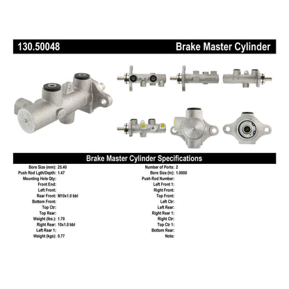 Centric Parts Premium Brake Master Cylinder 130.50048