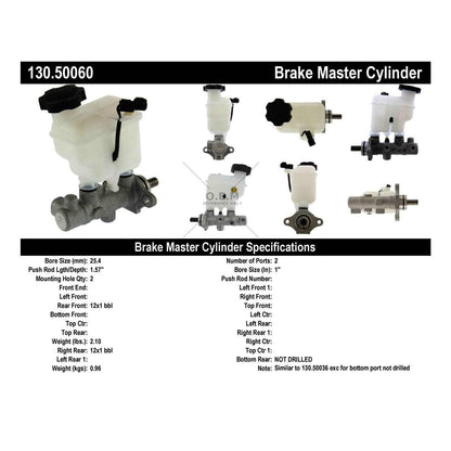 Centric Parts Brake Master Cylinder Premium 130.50060