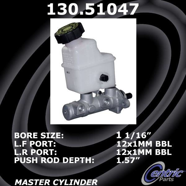 Centric Parts Premium Brake Master Cylinder 130.51047