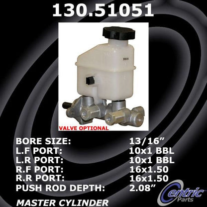 Centric Parts Brake Master Cylinder 130.51051