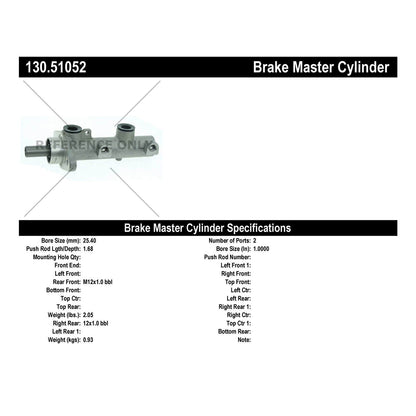 Centric Parts Brake Master Cylinder Premium for 2011-2016 Hyundai Equus 2009-2014 Genesis 2015-2017 Kia K900 130.51052