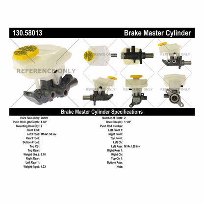 Centric Parts Brake Master Cylinder for 2017-2020 Dodge Durango Jeep Grand Cherokee 130.58013