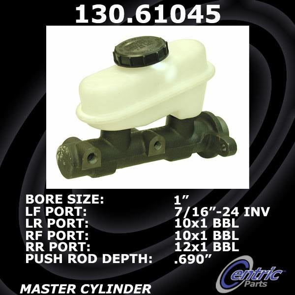 Centric Parts Premium Brake Master Cylinder 130.61045