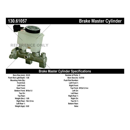 StopTech Premium Brake Master Cylinder 130.61057