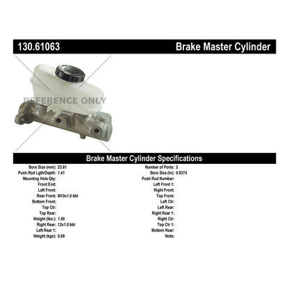 Stoptech Centric Premium Brake Master Cylinder 130.61063
