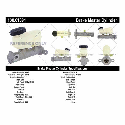 Centric Parts Brake Master Cylinder 130.61091