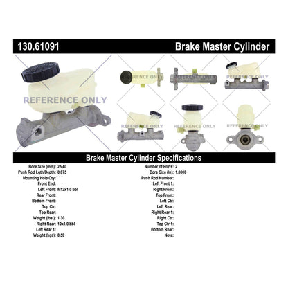 Stoptech Centric Premium Brake Master Cylinder 130.61091