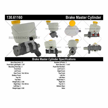 Centric Parts Brake Master Cylinder 130.61160
