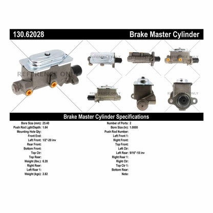 Centric Parts Brake Master Cylinder 130.62028
