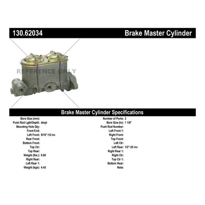 Stoptech Centric Premium Brake Master Cylinder 130.62034