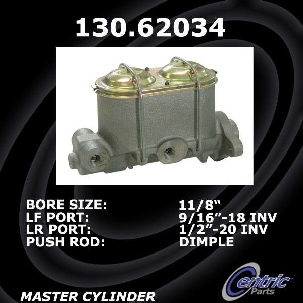 Centric Parts Premium Brake Master Cylinder 130.62034