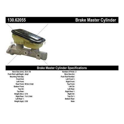 Stoptech Centric Premium Brake Master Cylinder 130.62055