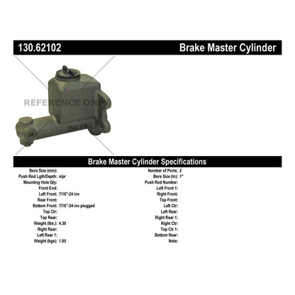 StopTech Premium Brake Master Cylinder 130.62102