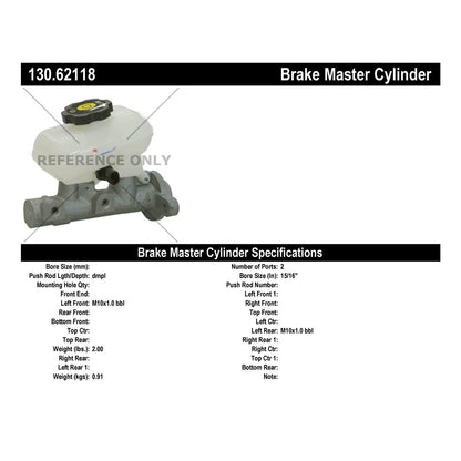 StopTech Premium Brake Master Cylinder 130.62118