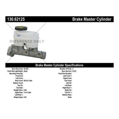 Centric Parts Premium Brake Master Cylinder 130.62125