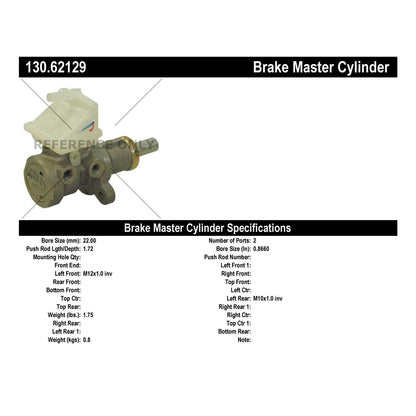 Centric Parts Premium Brake Master Cylinder 130.62129