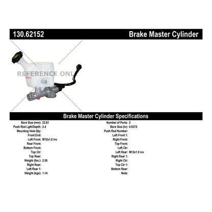 Centric Parts Brake Master Cylinder Premium for 2008-2011 Chevrolet HHR 130.62152