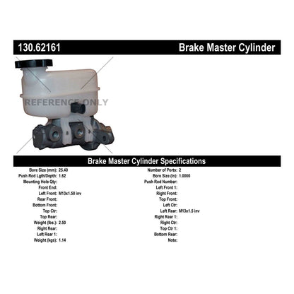 Centric Parts Premium Brake Master Cylinder 130.62161