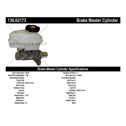 Centric Parts Brake Master Cylinder Premium for 2009-2013 Chevrolet Impala 130.62173