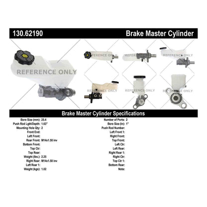 Centric Parts Brake Master Cylinder 130.62190