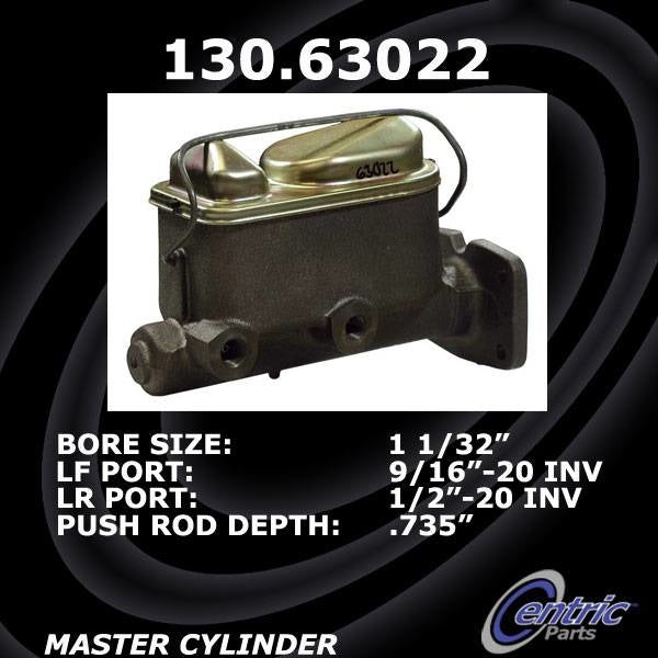 Centric Parts Premium Brake Master Cylinder 130.63022