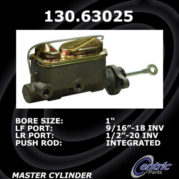 Centric Parts Premium Brake Master Cylinder 130.63025