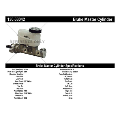 Centric Parts Brake Master Cylinder Premium 130.63042