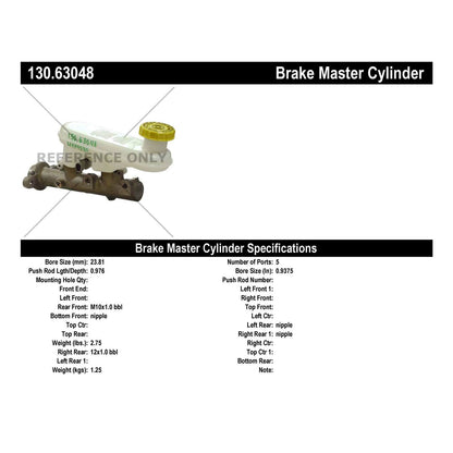 Stoptech Centric Premium Brake Master Cylinder 130.63048