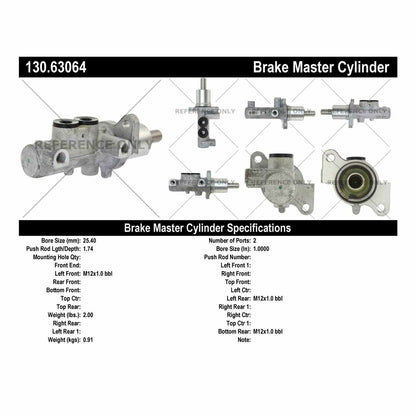 Centric Parts Brake Master Cylinder Premium 130.63064