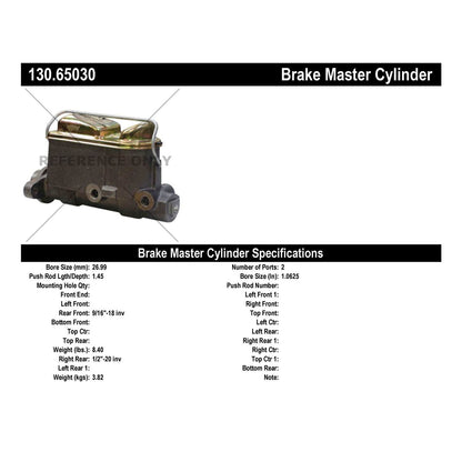Stoptech Centric Premium Brake Master Cylinder 130.65030